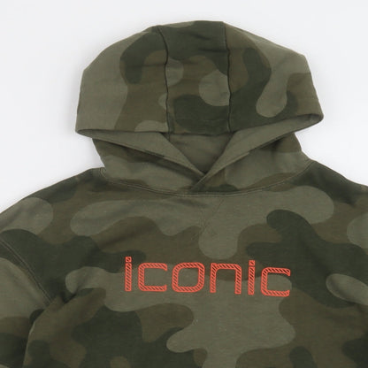 Primark Boys Green Camouflage Cotton Pullover Hoodie Size 10-11 Years  Pullover - Iconic