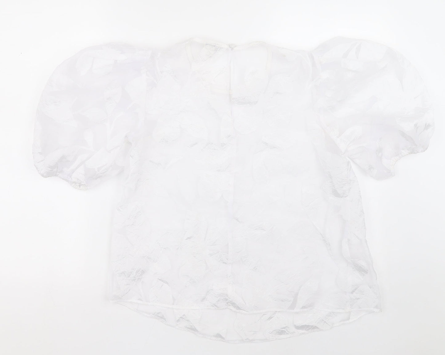 Womens UK Size 8 River Island White Basic Blouse