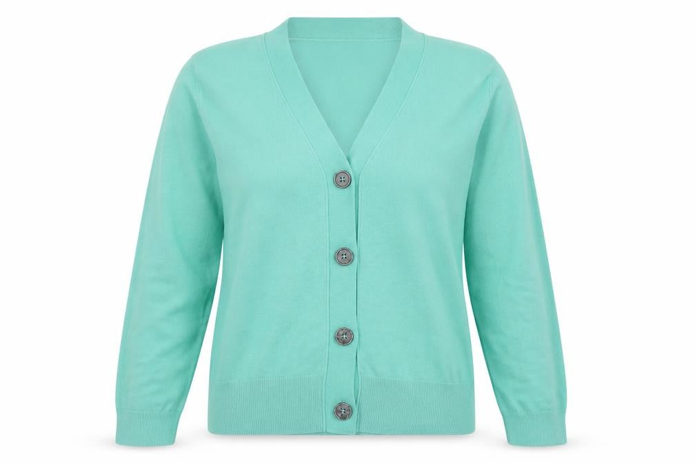 Womens UK Size XL paramour Green Cardigan Jumper