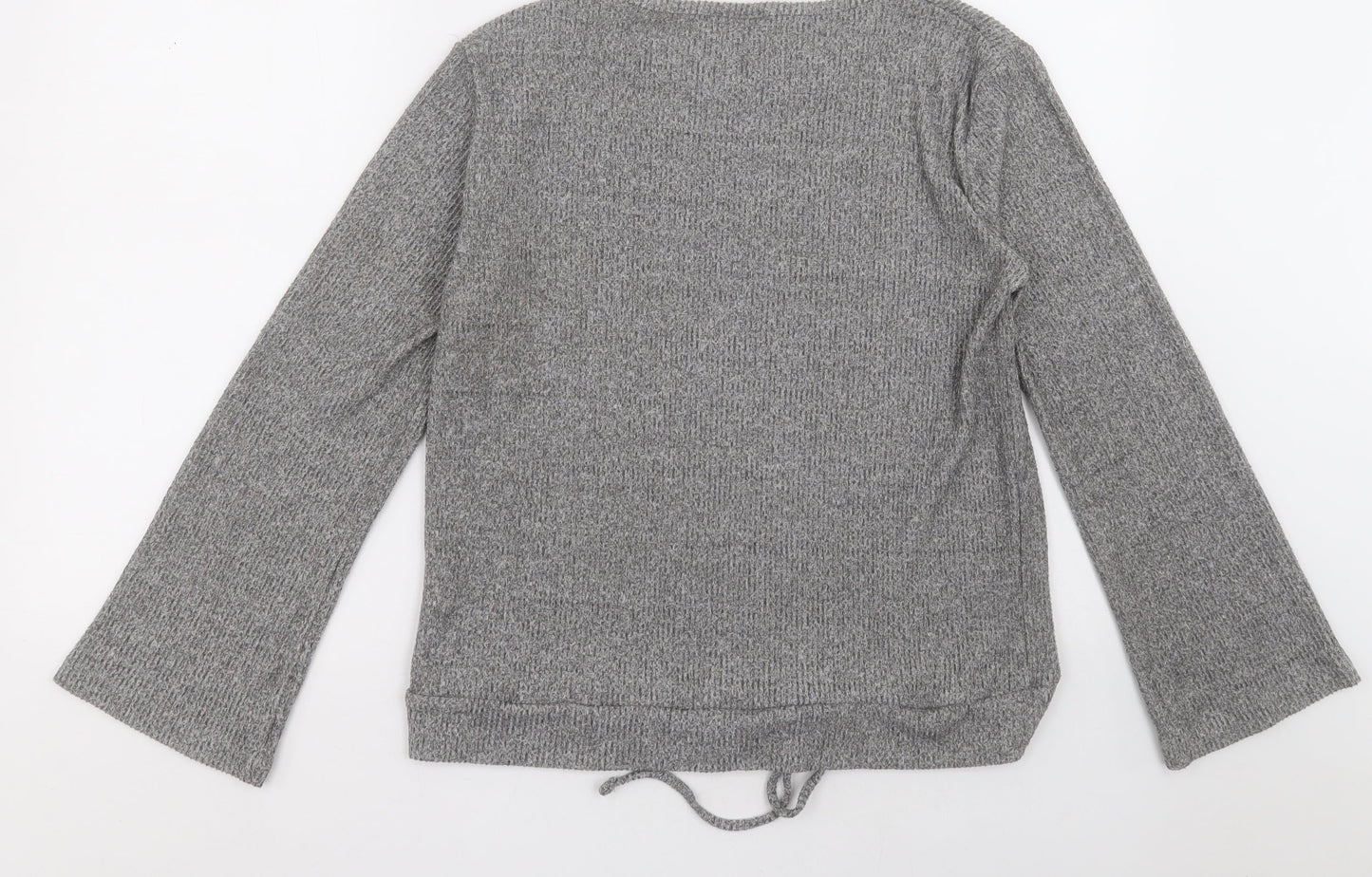jeff&co Womens Grey  Polyester Pullover Sweatshirt Size 12  Pullover