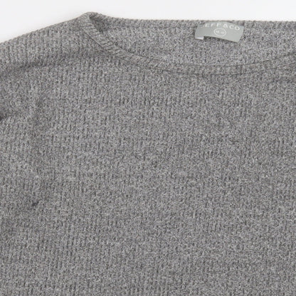 jeff&co Womens Grey  Polyester Pullover Sweatshirt Size 12  Pullover