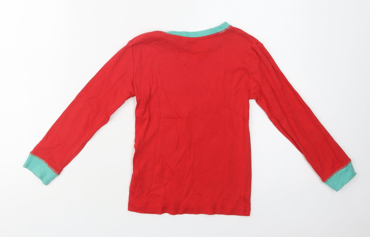 Leigh Tucker Girls Red  Cotton Top Pyjama Top Size 5-6 Years   - North Pole