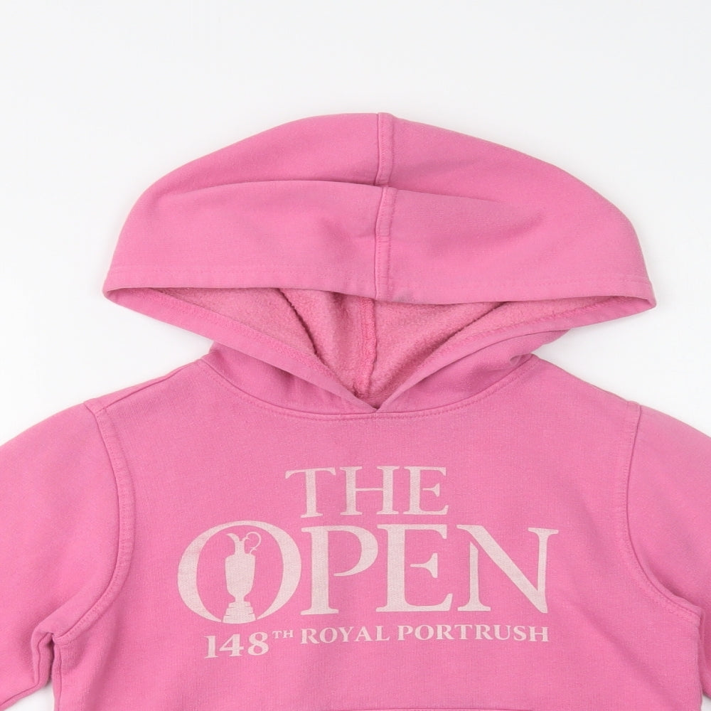 Garb Girls Pink  Cotton Pullover Hoodie Size 5-6 Years