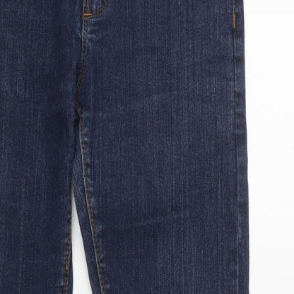 Cosmic Jeans Womens Blue  Cotton Skinny Jeans Size 12 L29 in Regular Button