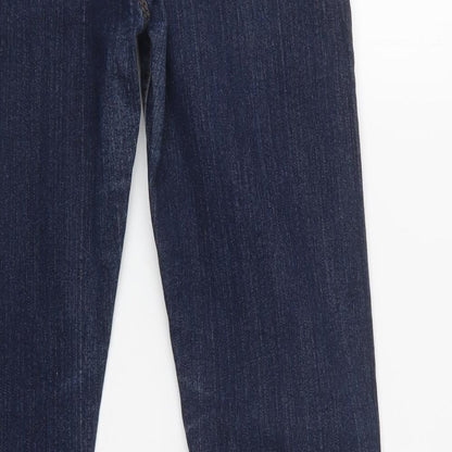 Cosmic Jeans Womens Blue  Cotton Skinny Jeans Size 12 L29 in Regular Button