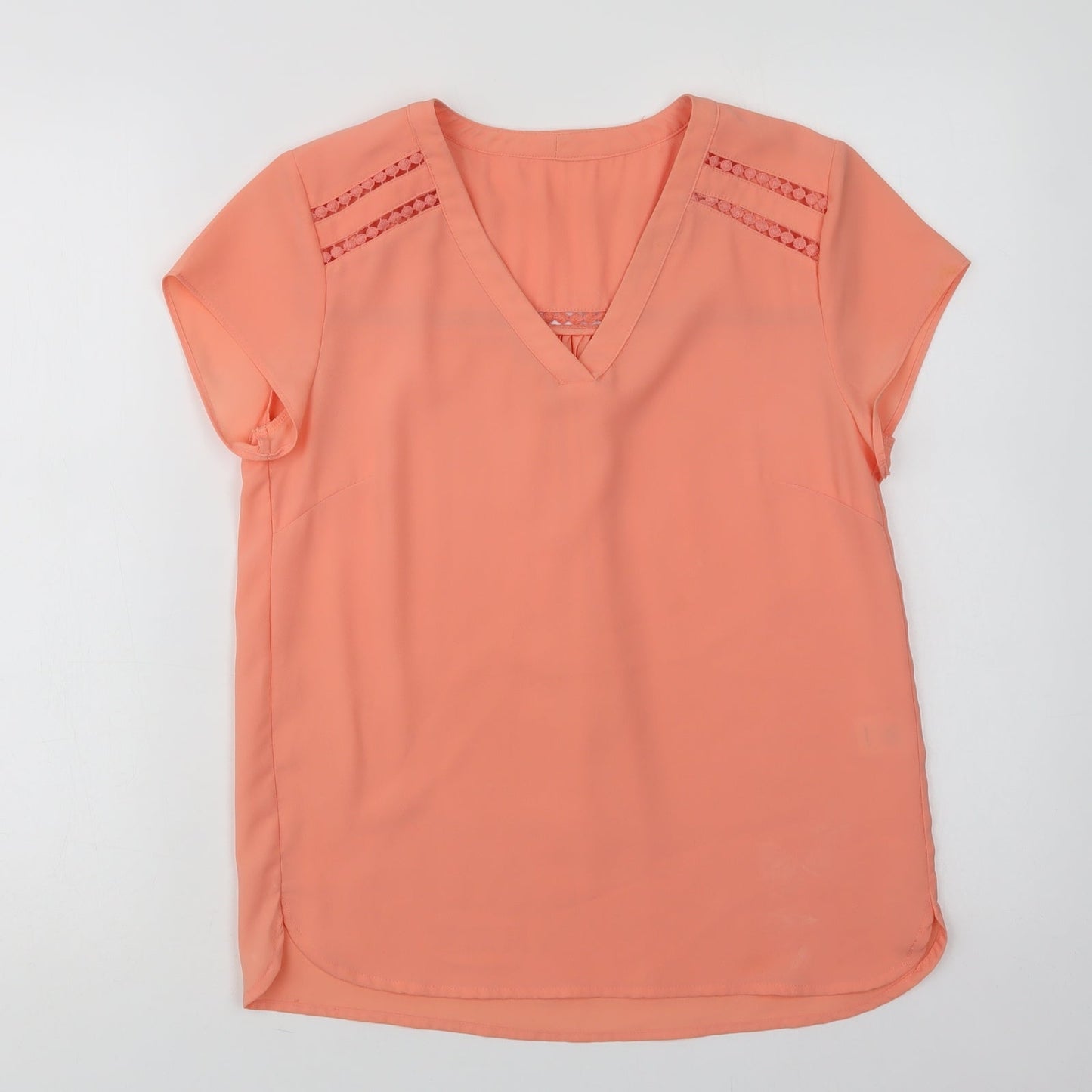 Womens UK Size S Rant & Rave Orange Basic Blouse