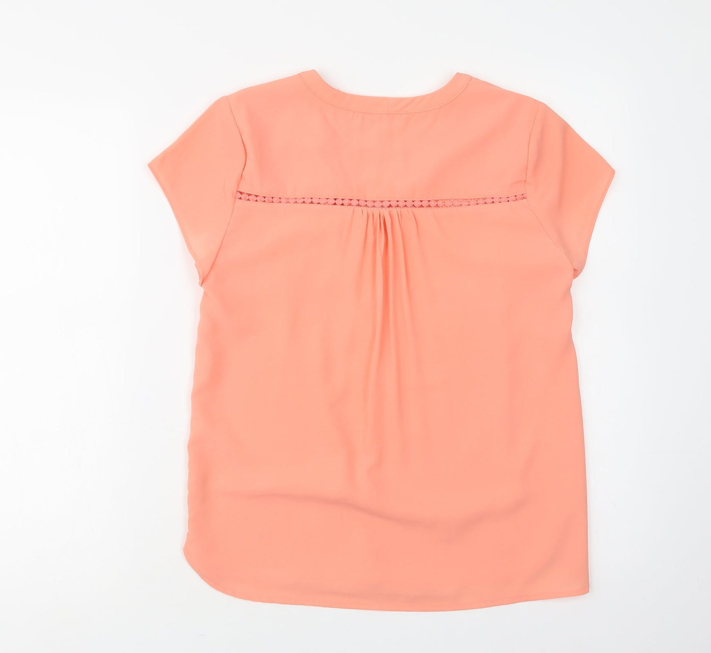 Womens UK Size S Rant & Rave Orange Basic Blouse