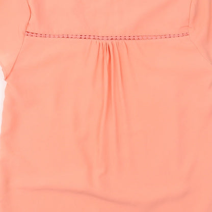 Womens UK Size S Rant & Rave Orange Basic Blouse