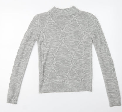 Womens UK Size XS Matalan Grey Pullover Jumper