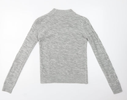 Womens UK Size XS Matalan Grey Pullover Jumper