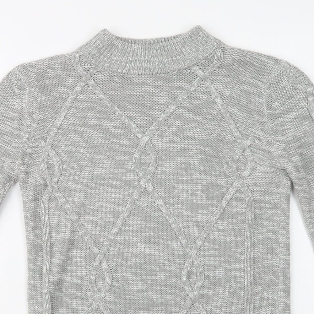 Womens UK Size XS Matalan Grey Pullover Jumper