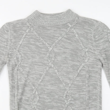 Womens UK Size XS Matalan Grey Pullover Jumper