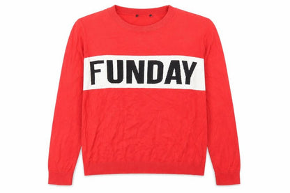 Womens UK Size 12 New Look Red Pullover Jumper