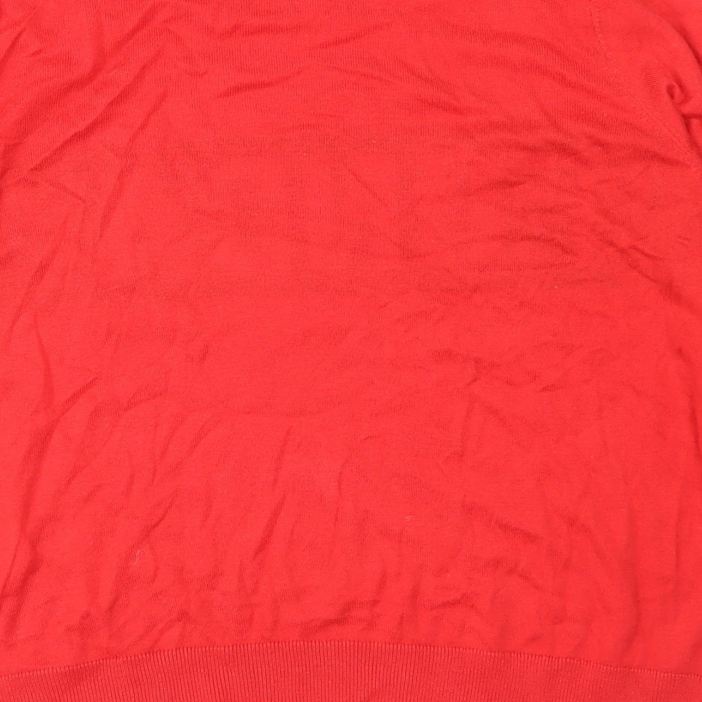 Womens UK Size 12 New Look Red Pullover Jumper