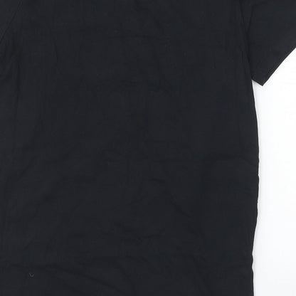 Womens UK Size S Only Black Basic T-Shirt