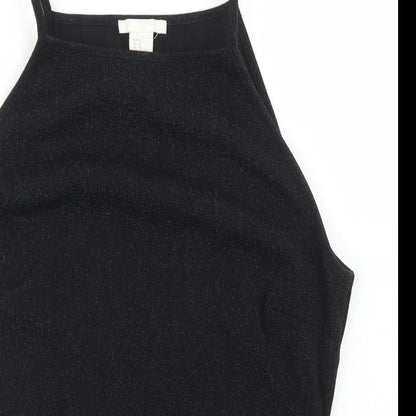 Womens UK Size M H&M Black Camisole Blouse