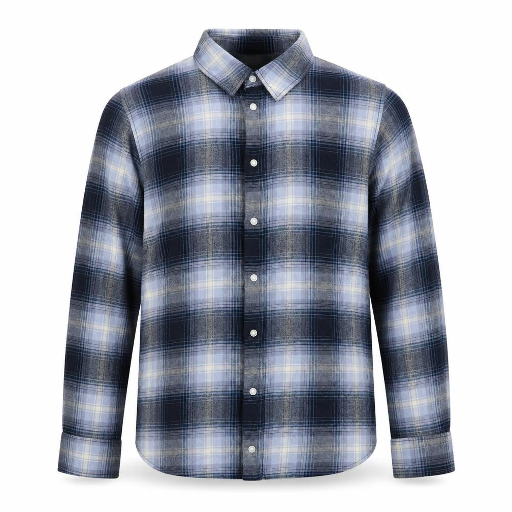 Mens UK Size S H&M Blue  Button-Up Long Sleeve Casual Shirt