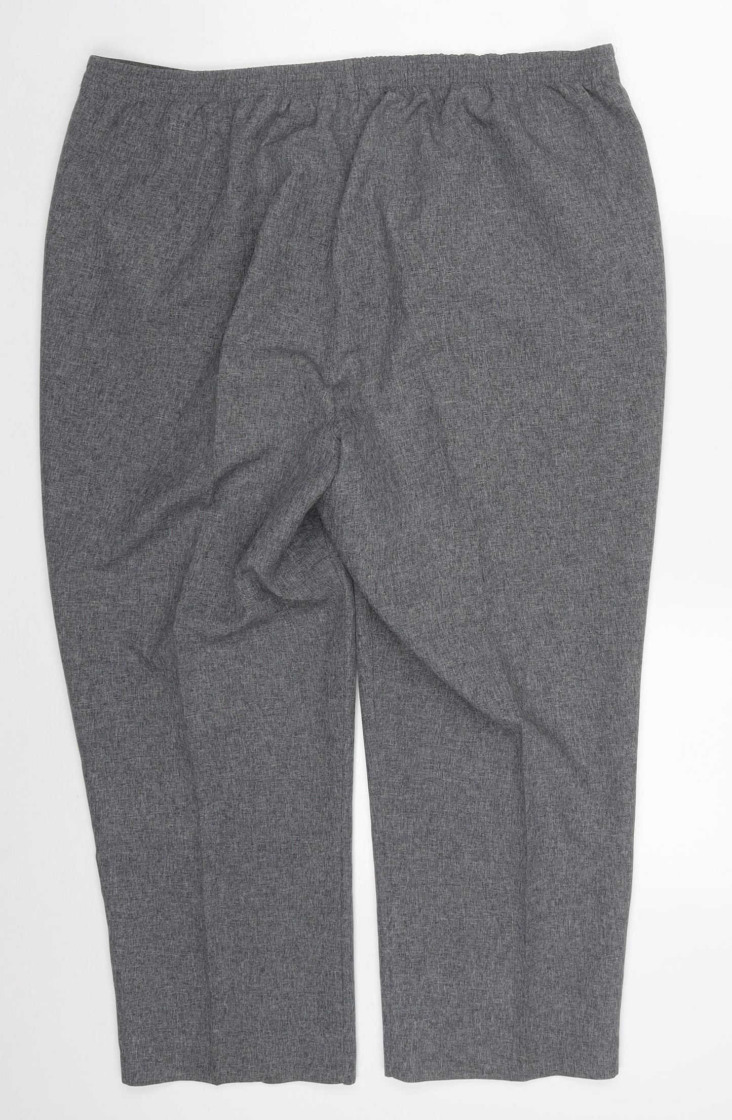 Bonmarché Womens Grey  Polyester Trousers  Size 18 L24 in Regular