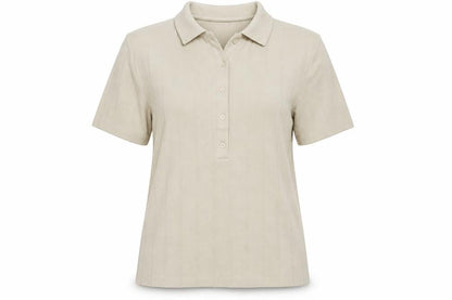 Womens UK Size L H&M Beige Basic Polo