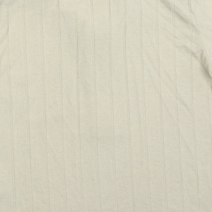 Womens UK Size L H&M Beige Basic Polo