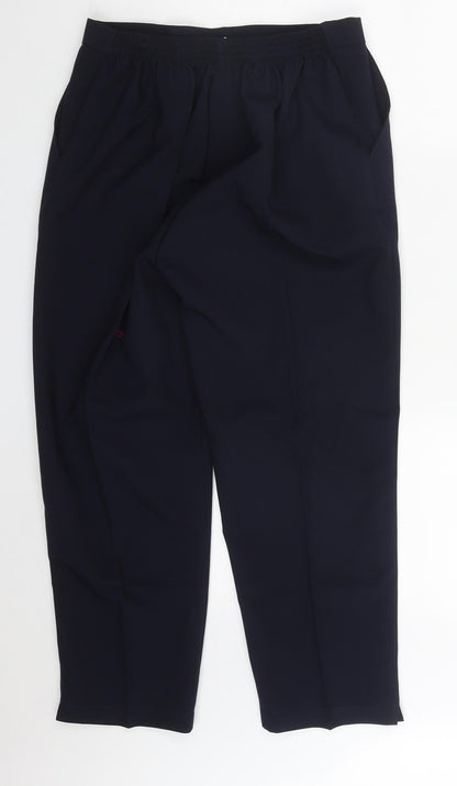 Womens UK Size 16 Emma Regular Fit  Blue Trousers