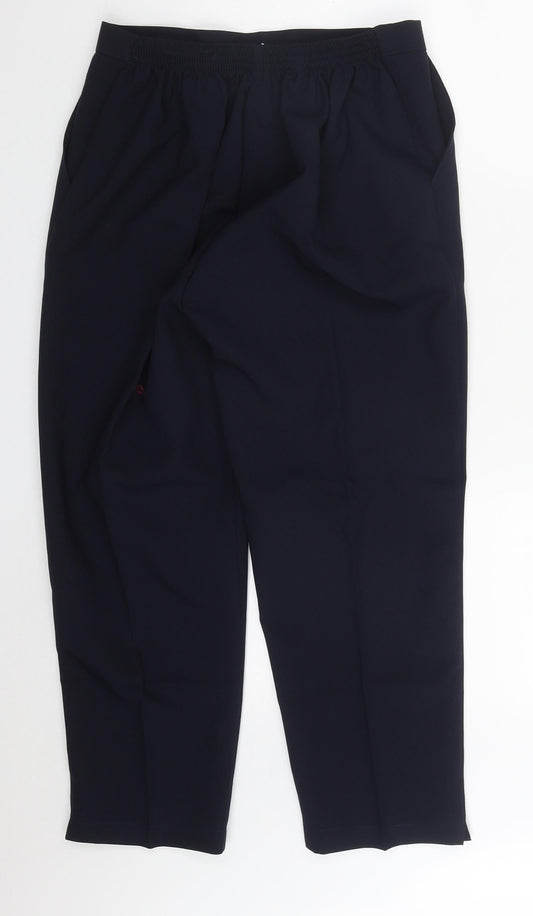 Womens UK Size 16 Emma Regular Fit  Blue Trousers