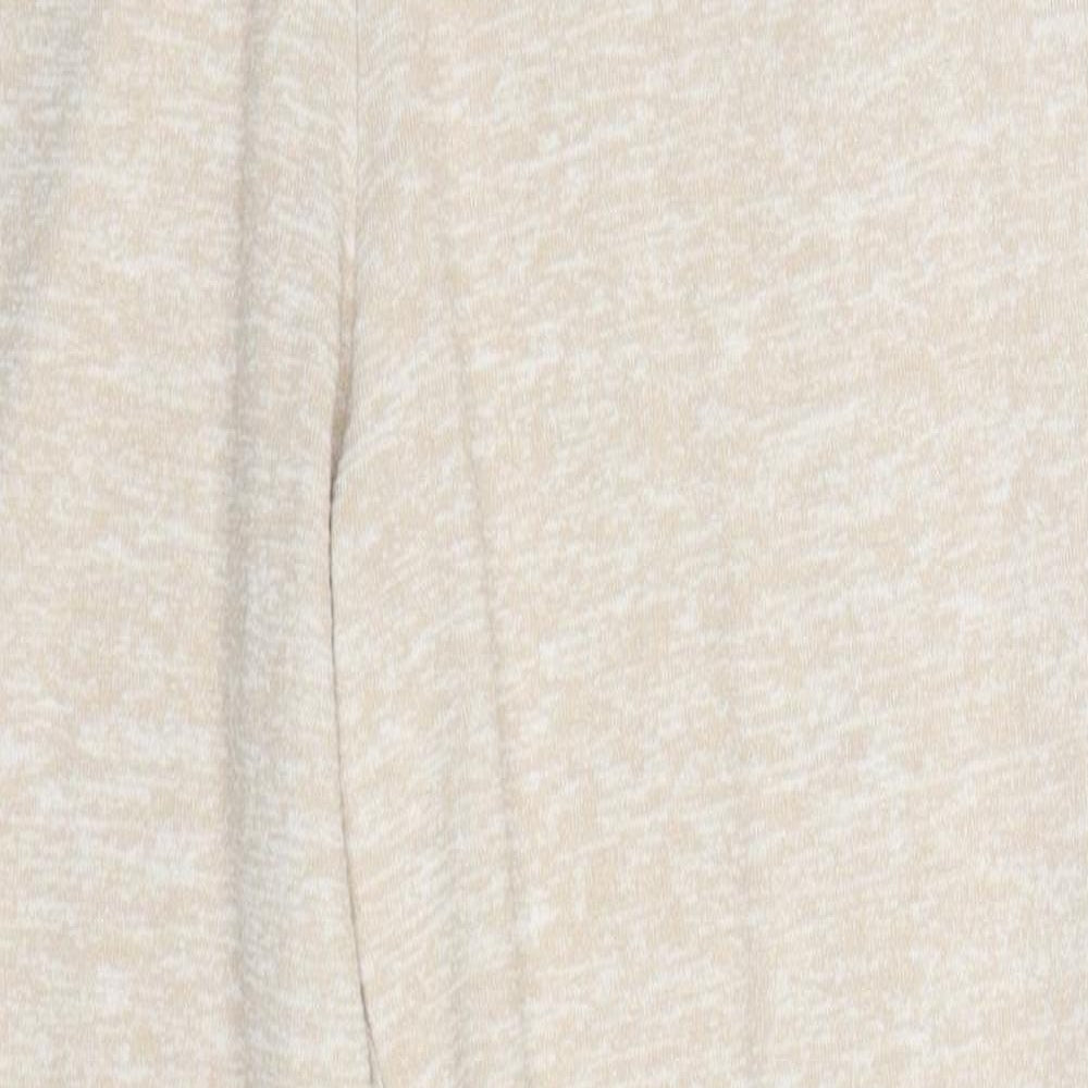 F&F Womens Beige  Viscose Trousers  Size 8 L29 in Regular Drawstring - Pyjama Pants