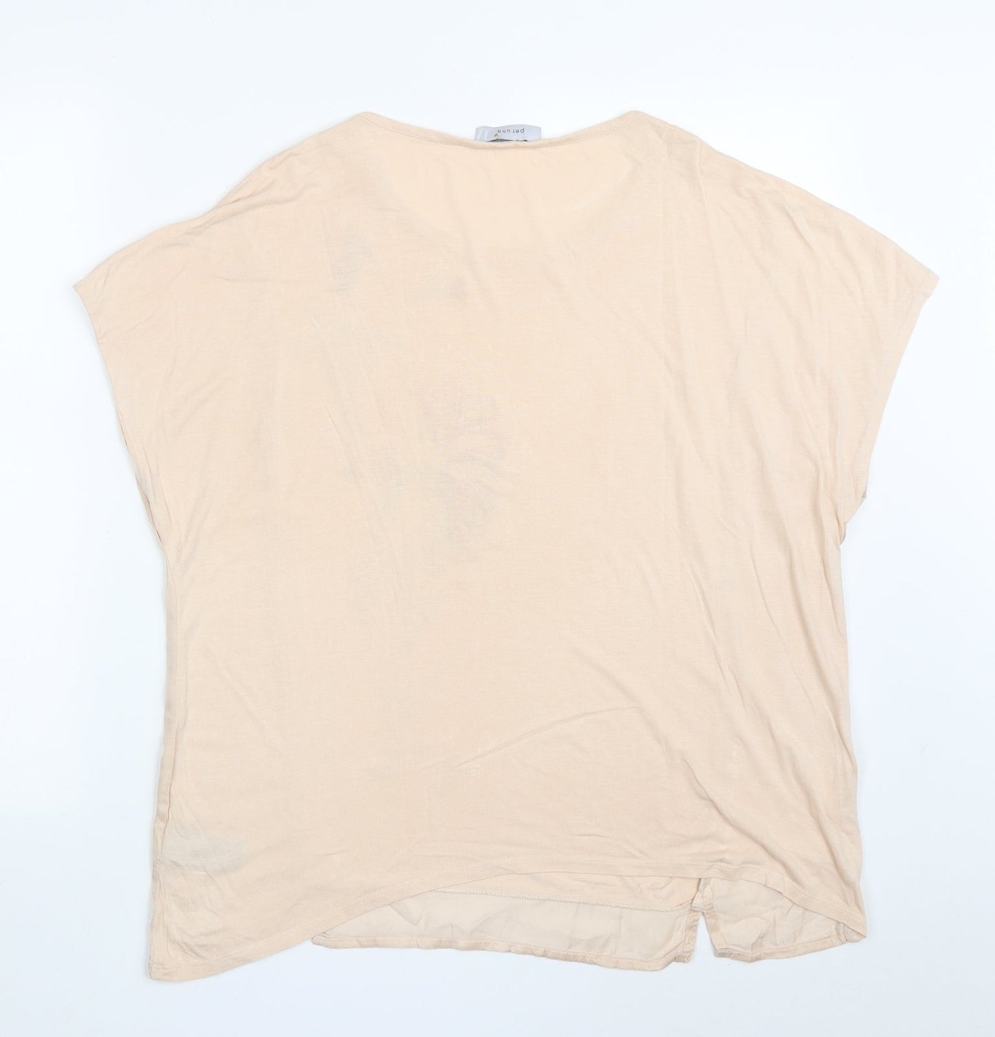 Marks and Spencer Womens Pink  Viscose Basic T-Shirt Size 16 Round Neck - Birds