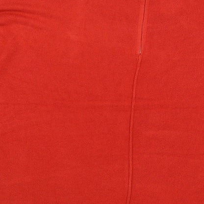 First Avenue Womens Red Round Neck  Acrylic Pullover Jumper Size XL