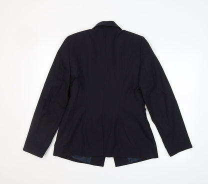Womens UK Size 10 Preworn Regular Black Suit Jacket