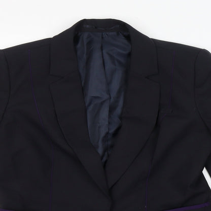 Womens UK Size 10 Preworn Regular Black Suit Jacket