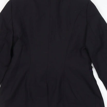 Womens UK Size 10 Preworn Regular Black Suit Jacket