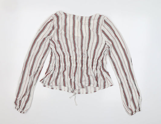 Womens UK Size S Hollister White Cardigan Jumper