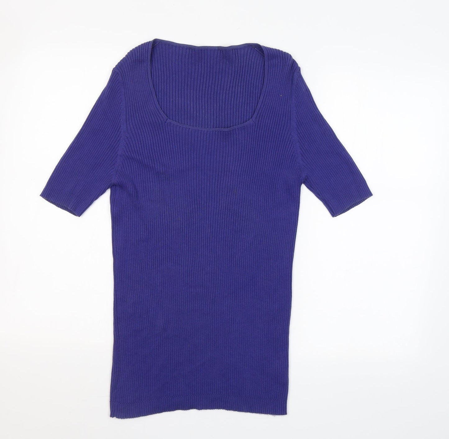 Womens UK Size S Preworn Purple Pullover Jumper
