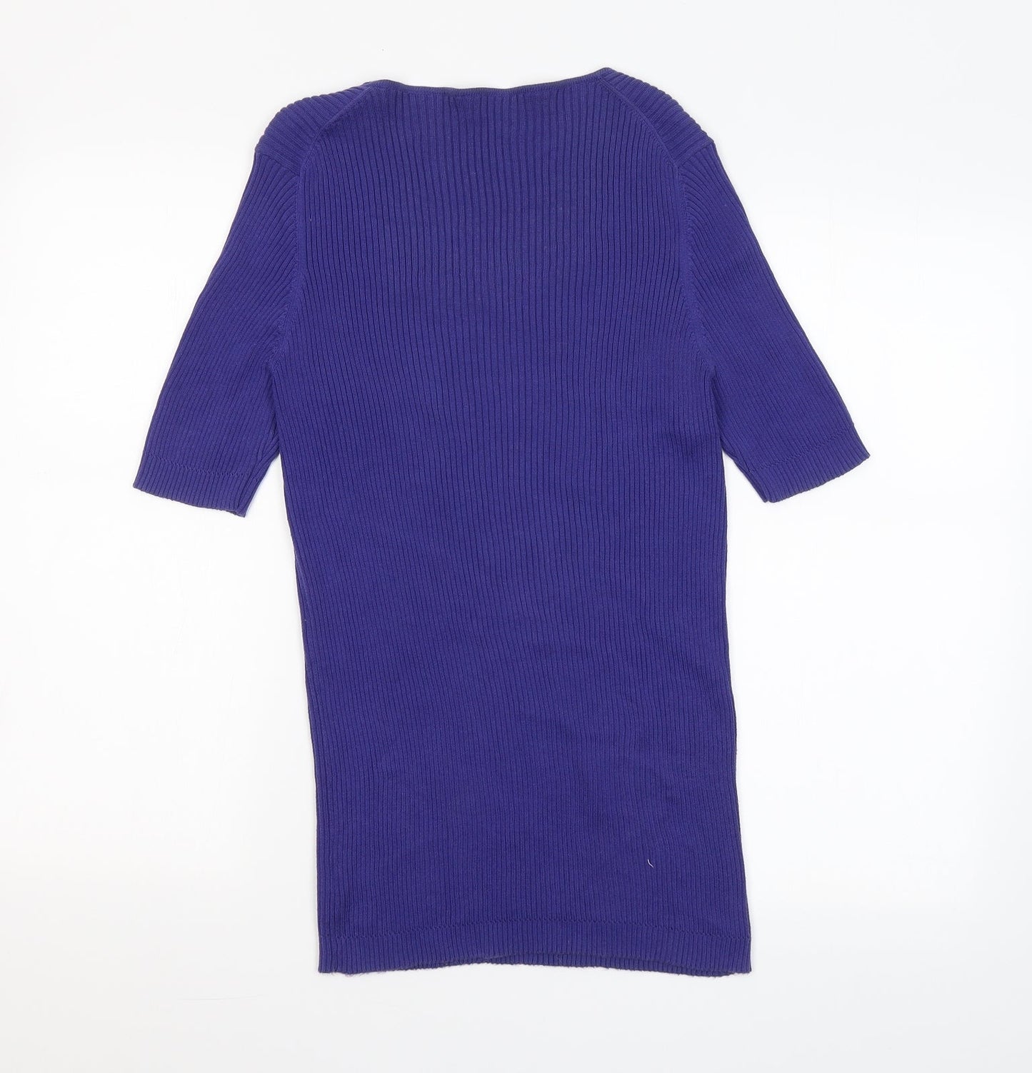 Womens UK Size S Preworn Purple Pullover Jumper