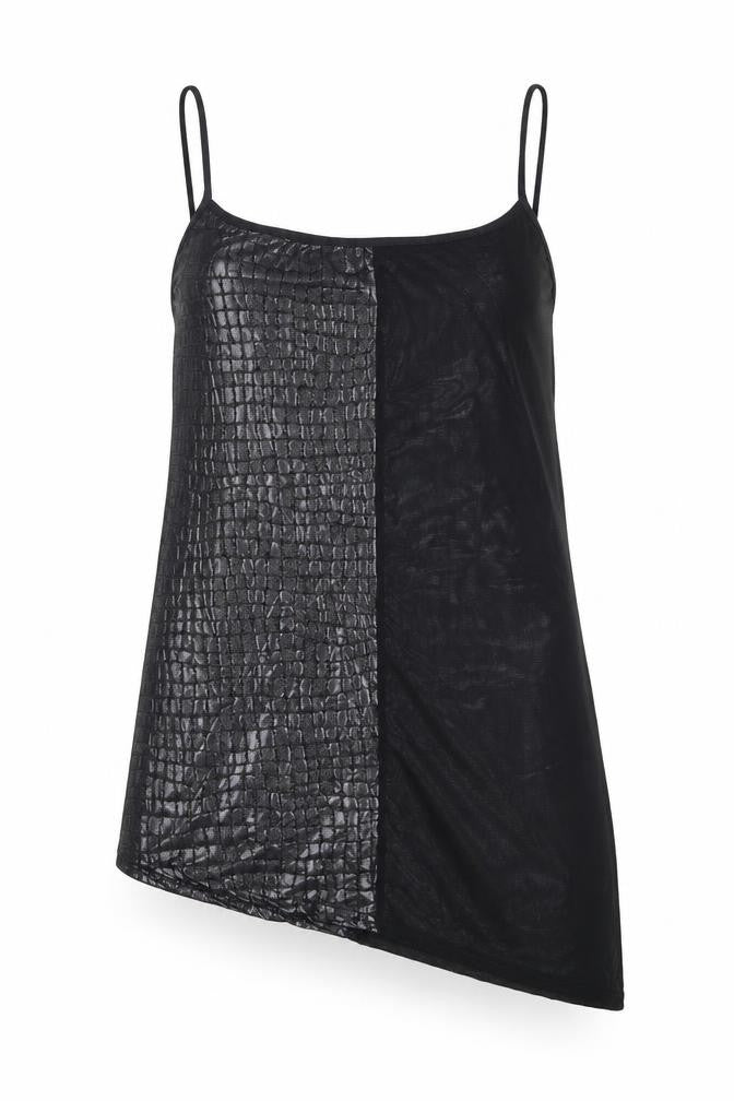 Womens UK Size S Preworn Black Camisole Blouse