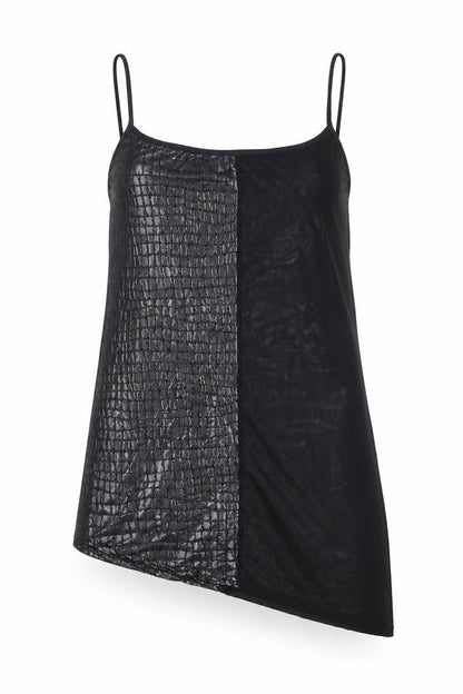 Womens UK Size S Preworn Black Camisole Blouse