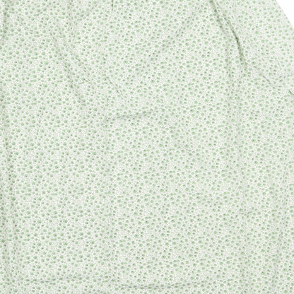 SheIn Womens Green Floral Polyester Flare Skirt Size XS