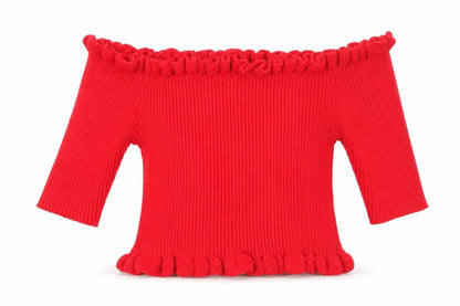 Womens UK Size M New Look Red Pullover Jumper