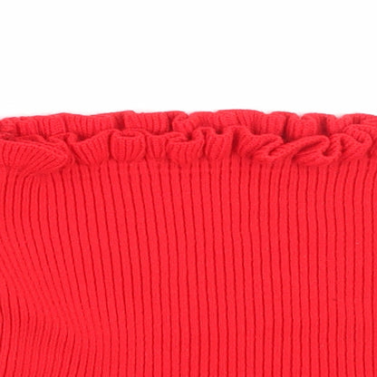 Womens UK Size M New Look Red Pullover Jumper