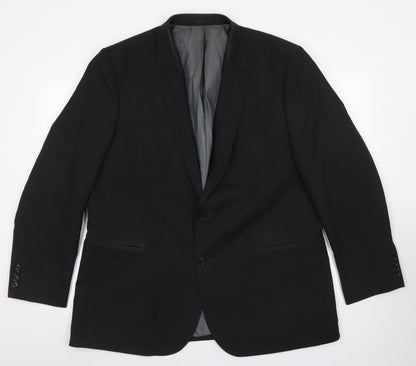 F&F Mens Beige Striped Polyester Jacket Blazer Size 46