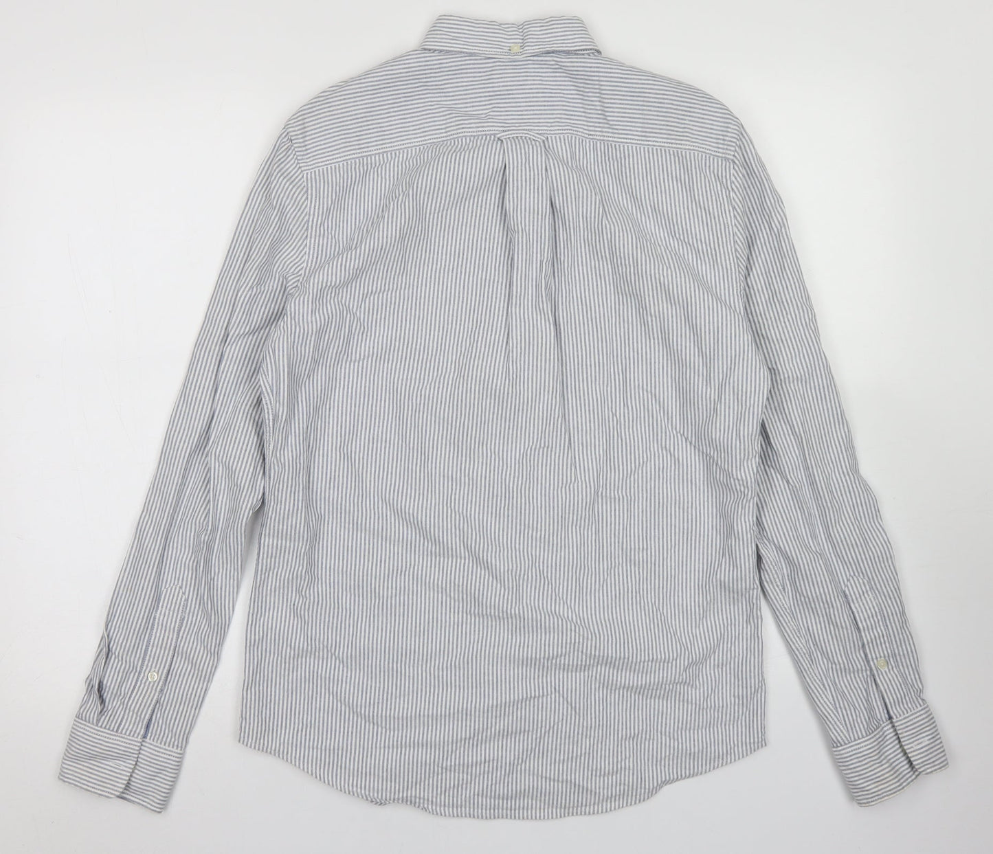 Mens UK Size S NEXT Blue  Button-Up Long Sleeve Casual Shirt