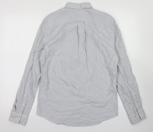 Mens UK Size S NEXT Blue  Button-Up Long Sleeve Casual Shirt