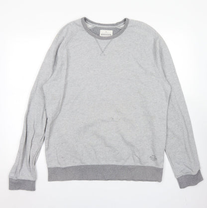 Mens UK Size M Blue Harbour Grey Pullover Sweatshirt