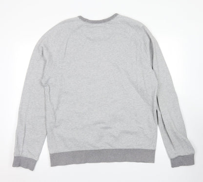 Mens UK Size M Blue Harbour Grey Pullover Sweatshirt