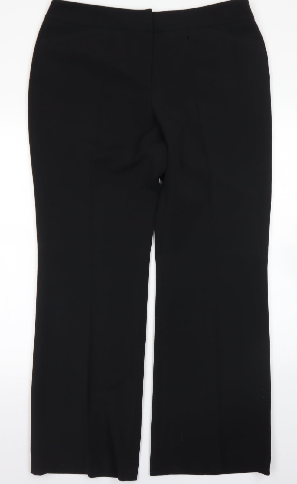 Womens UK Size 16 Marks & Spencer Regular Fit Dress Pants Black Trousers