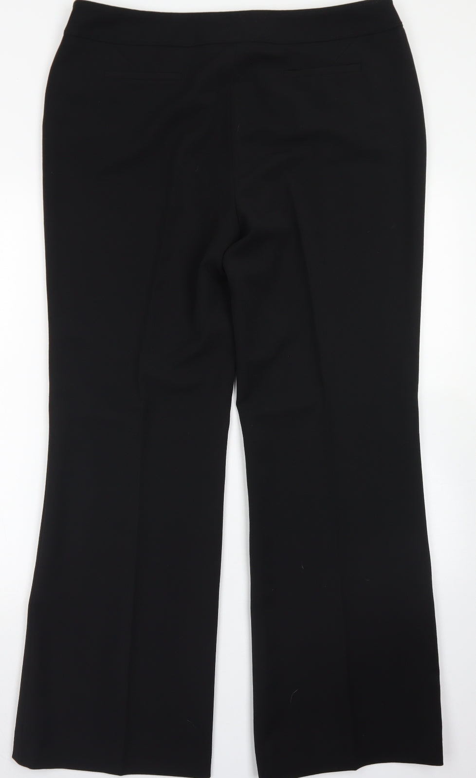Womens UK Size 16 Marks & Spencer Regular Fit Dress Pants Black Trousers