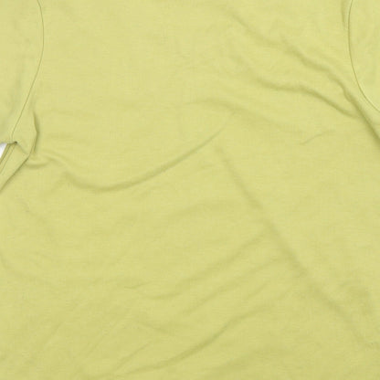 Womens UK Size XS Marble Green Basic T-Shirt