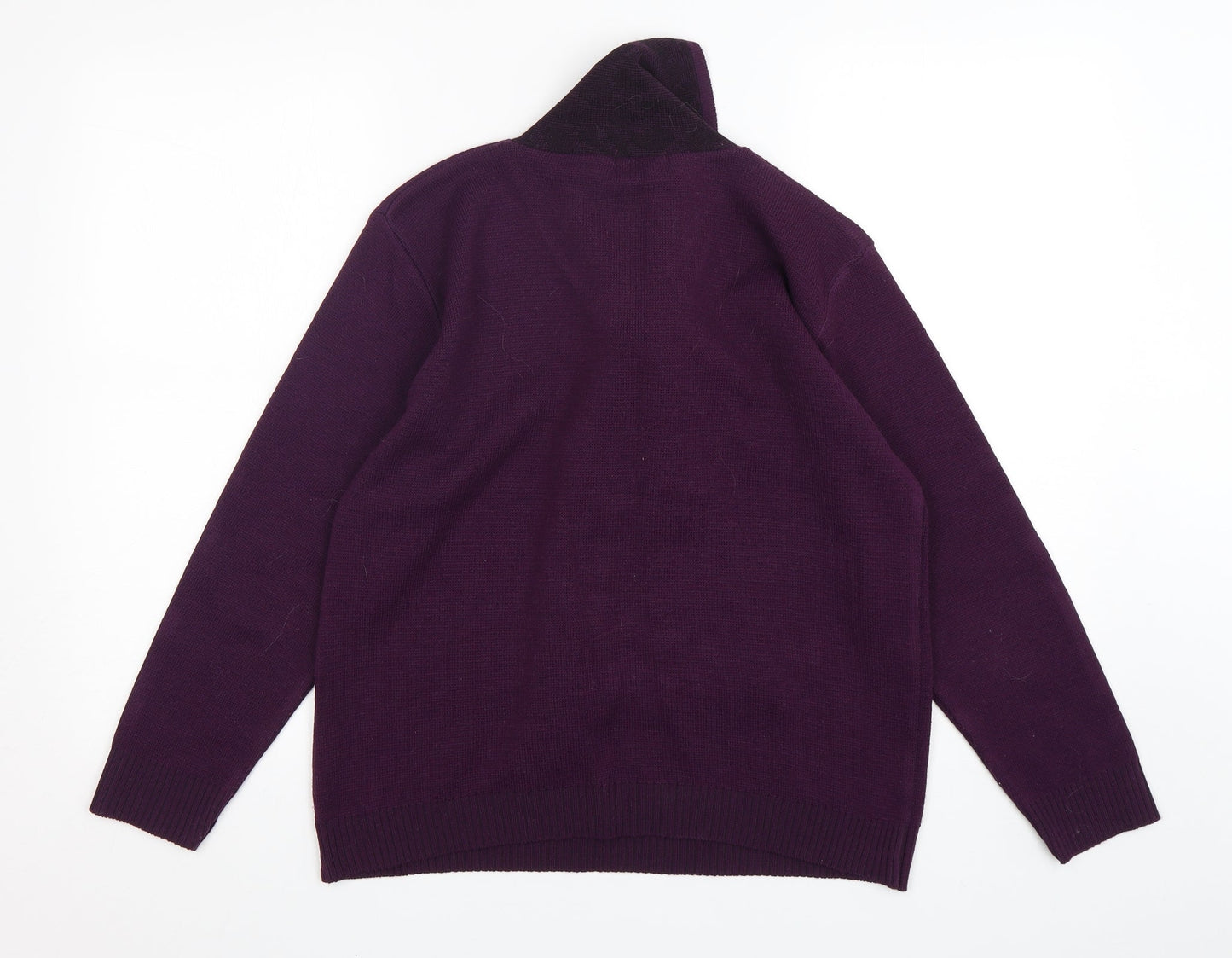 Womens UK Size M Reflect Purple Pullover Jumper