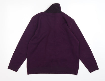 Womens UK Size M Reflect Purple Pullover Jumper